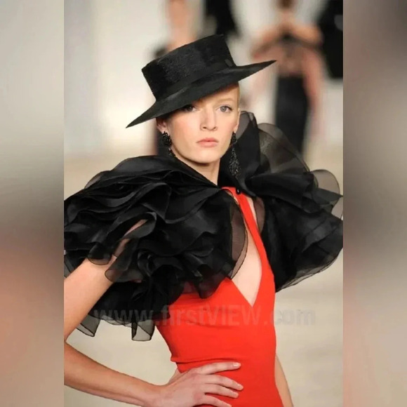 Ralph Lauren Collection Purple Label Spring 2013 Red Long Dress Evening Gown 12 - Picture 6 of 16